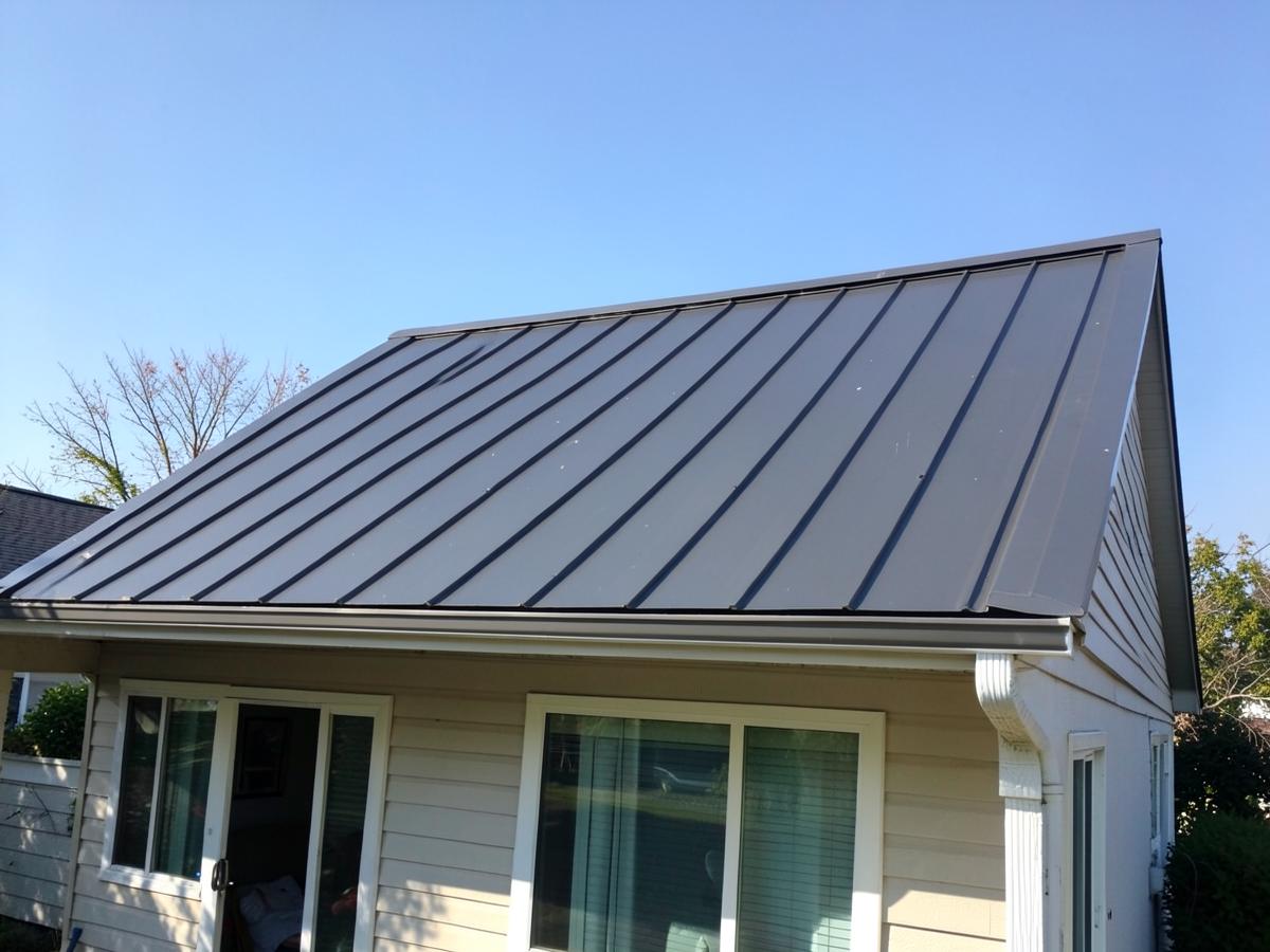Metal roof installation panels in Utah County